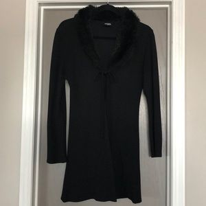 Sweater/Cardigan with Faux fur collar